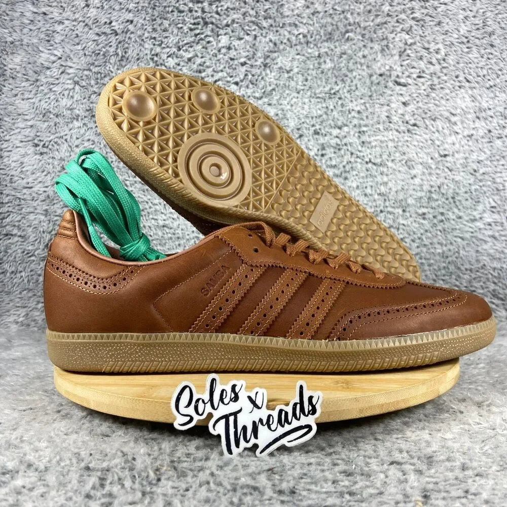 Adidas Samba OG Brogue Pack Size 12.5 Men Dust Rust Brown JI3232